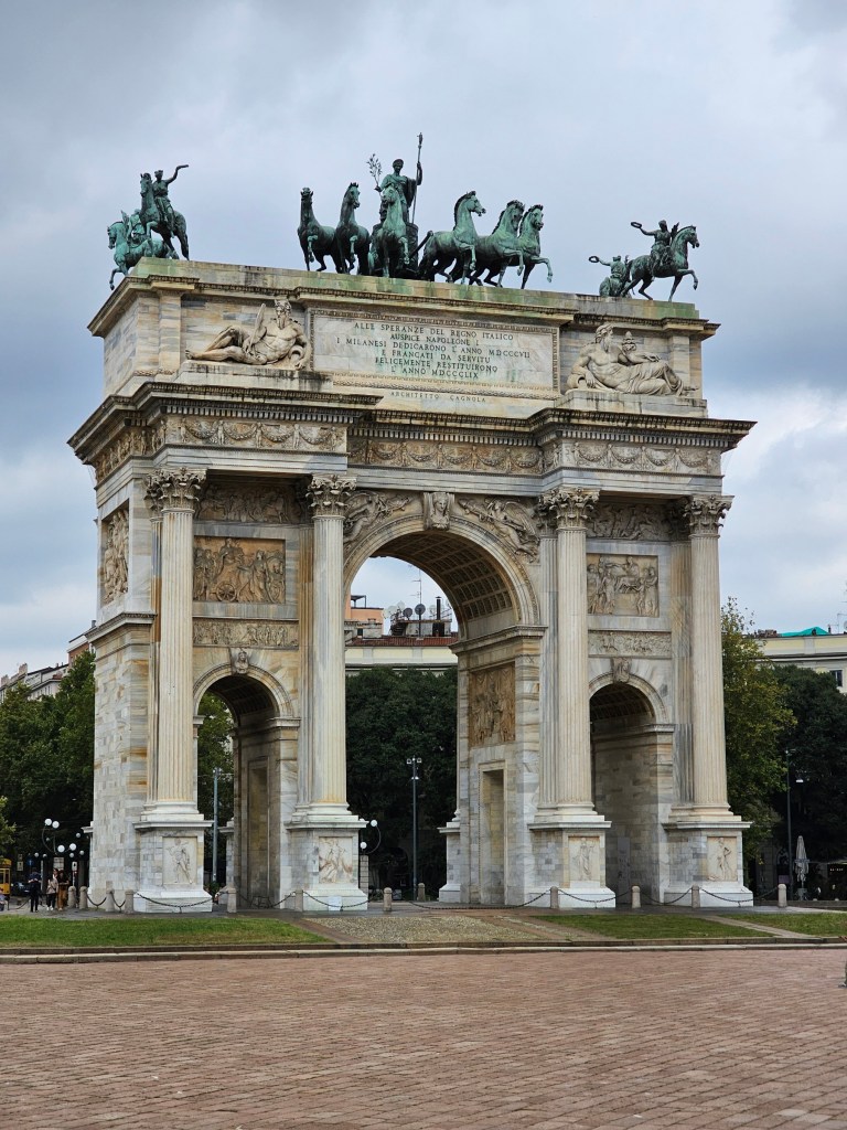A memorial arch in Milan