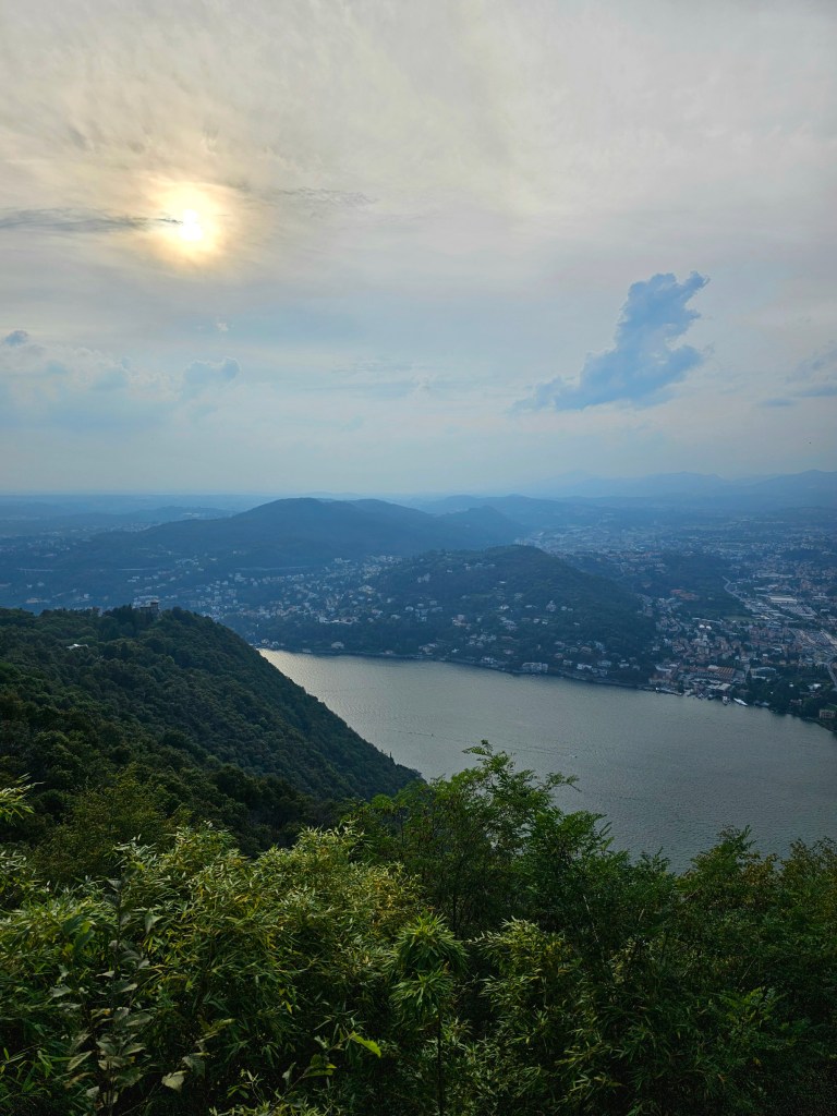 A view of lake Como from Brunate
