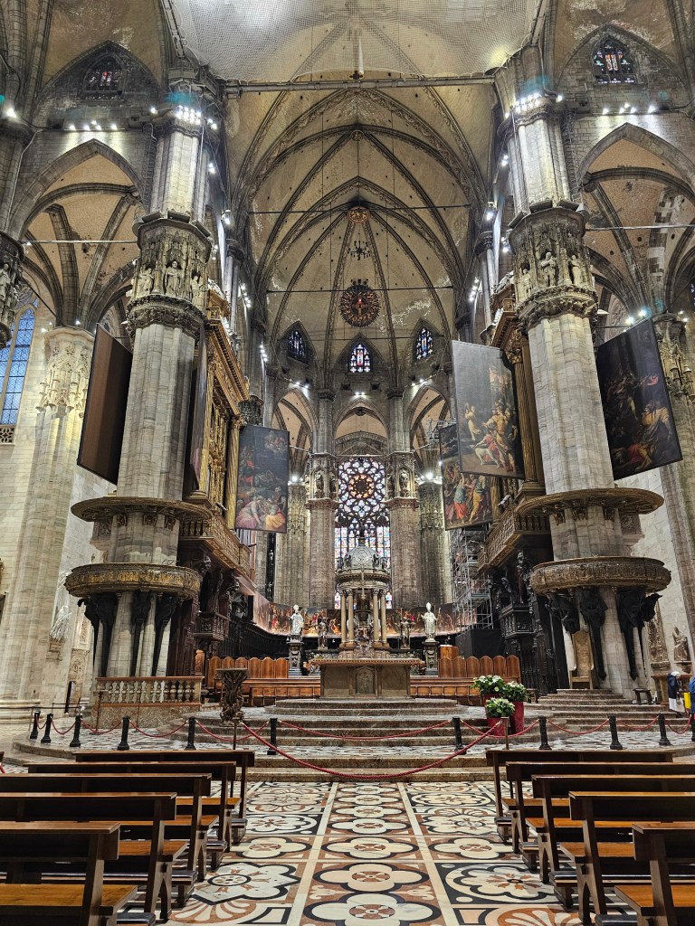 The inside of Duomo di Milano
