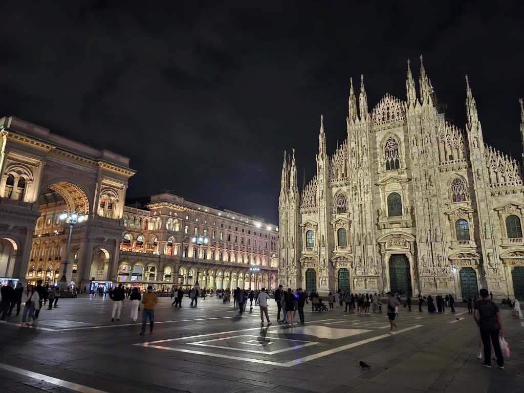 Duomo di Milano and Galleria Vittorio Emanuele by night