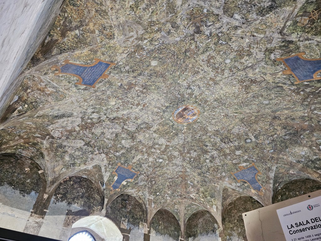 Leonardo da Vinci room in Sforzesco Castle in Milan