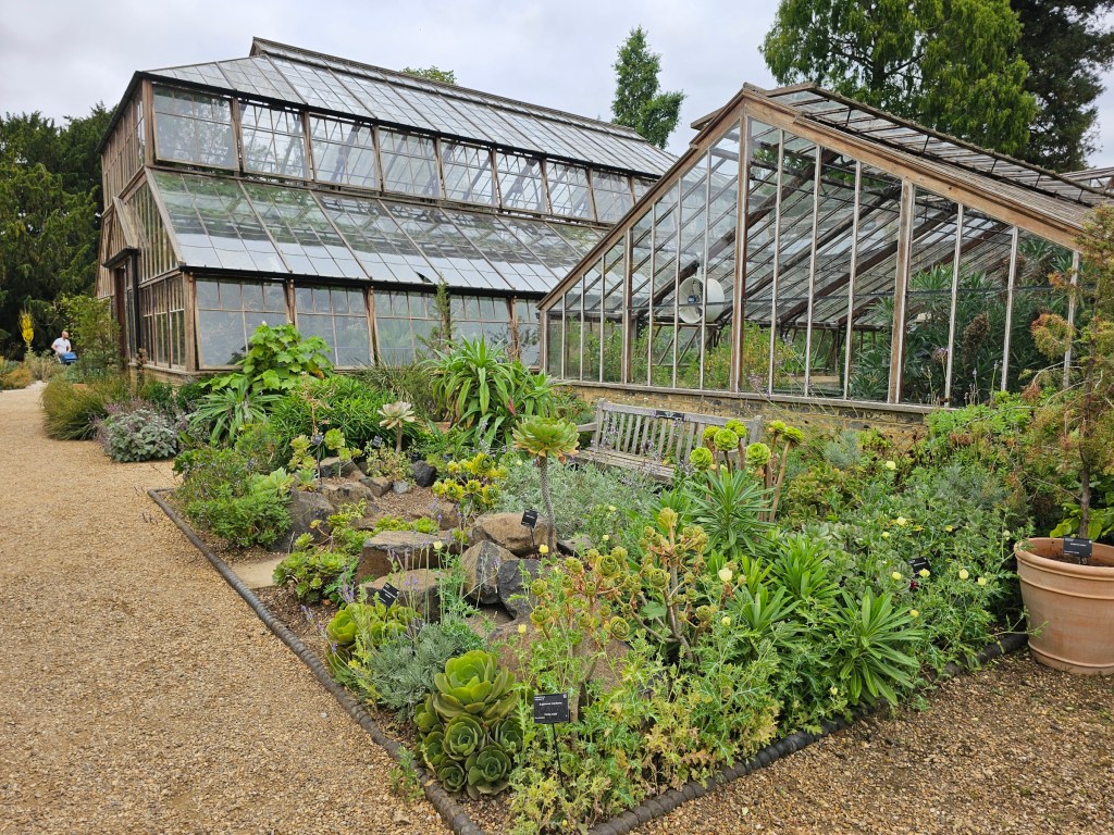 Tropical greenhouse in the botanical garden in Cambridge, England