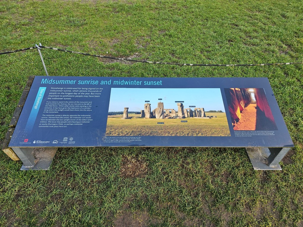 An educational sign at Stonehenge