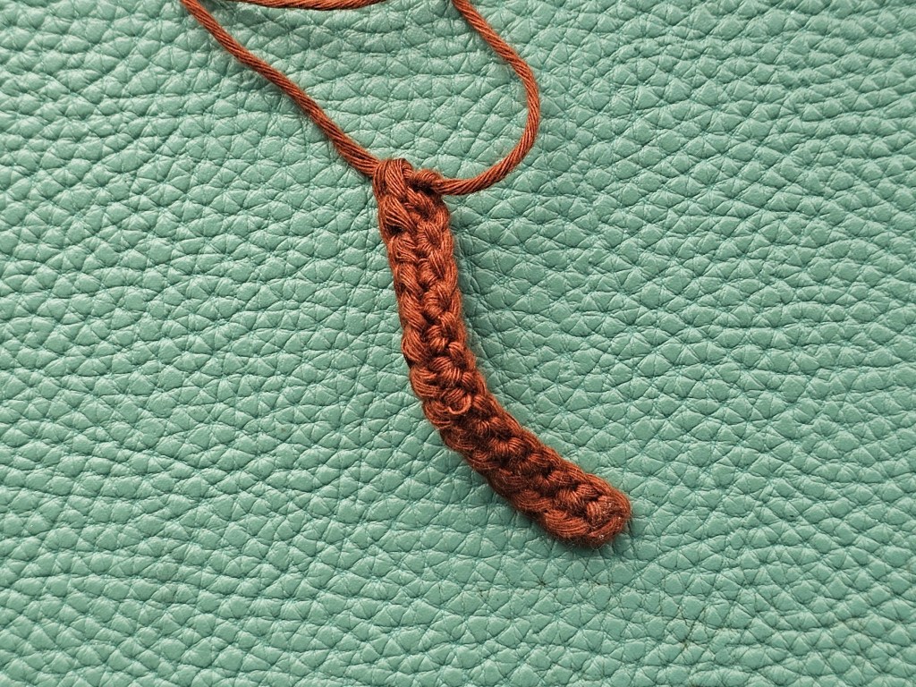 Crocheted tail of a pony