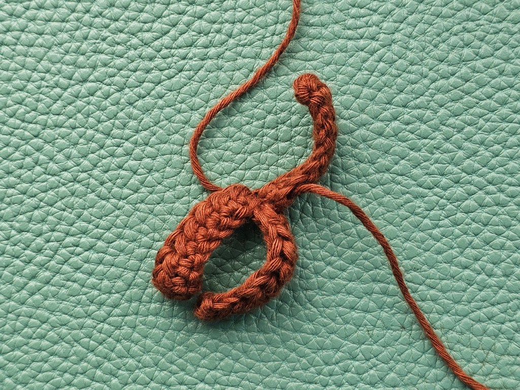 Crocheted bangs of a pony