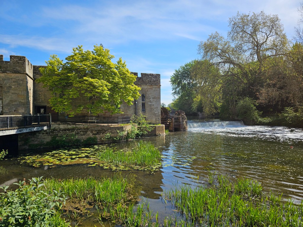 The mill of Warwick Castle. Photo taken from the outside, in beautiful weather.