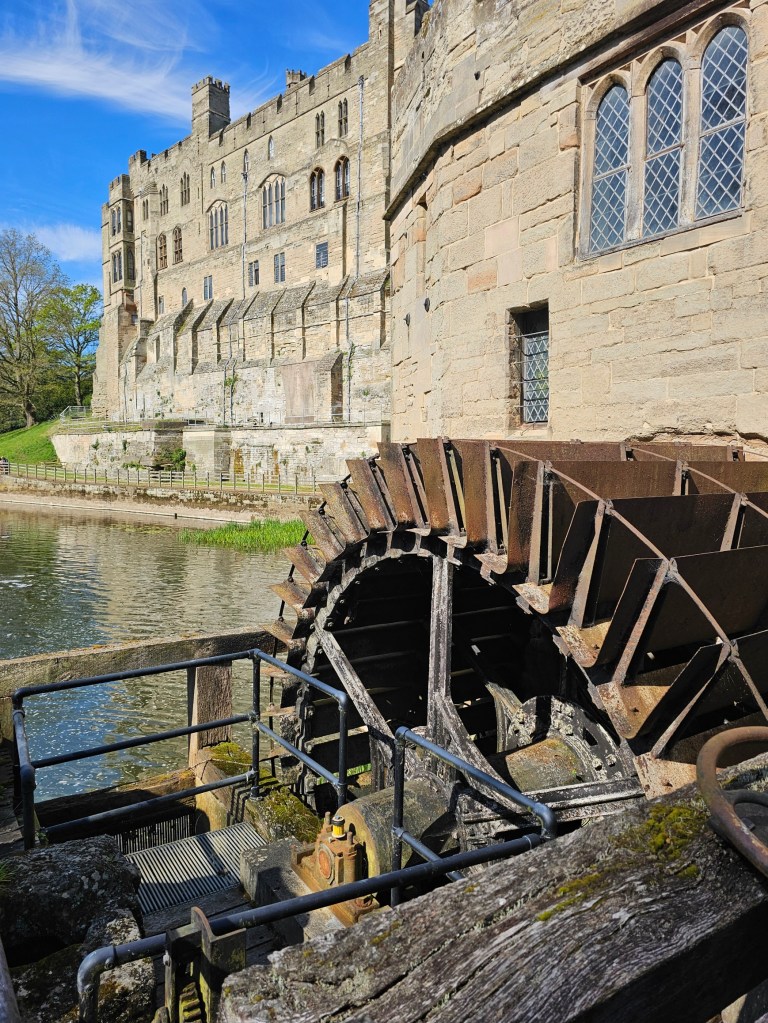 The mill of Warwick Castle. Photo taken from the outside, in beautiful weather.