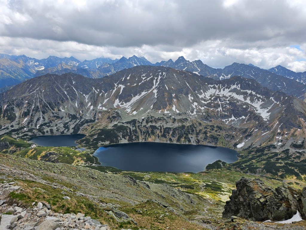 The view of 5 Ponds Valley from the top of Kozi Wierch, Poland