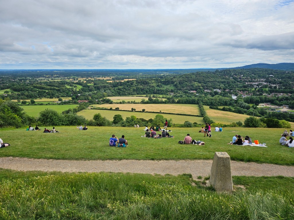 The view from the top of Box Hill, Surrey