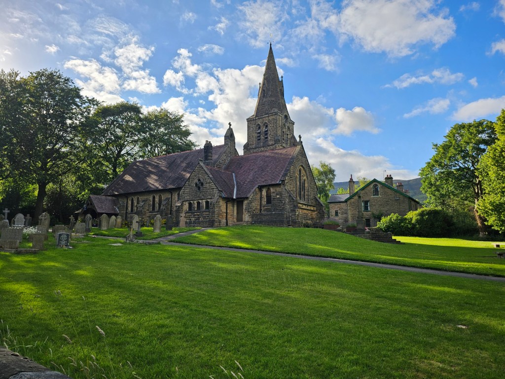 Village church in Edale, Peak District, England