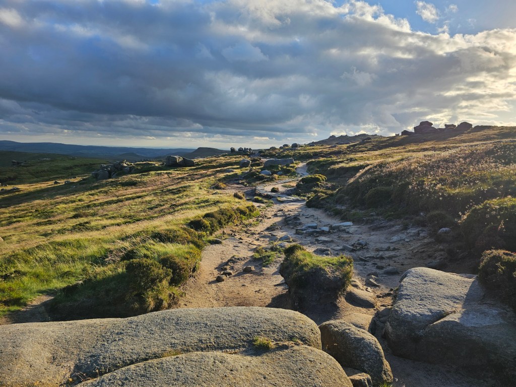 Woolpacks rock formations near Grindslow Knoll in Edale, Peak District
