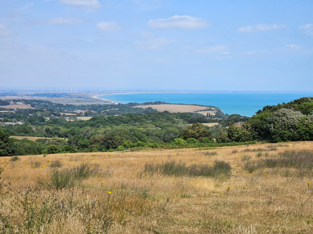Rye Harbour seen from Fairlights