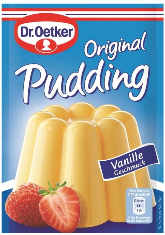 Pudding mix packet