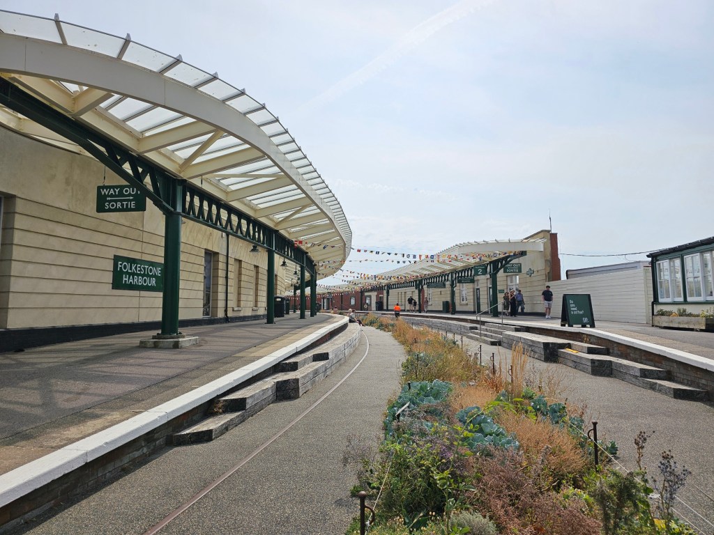 Folkestone Harbour - old train station platforms