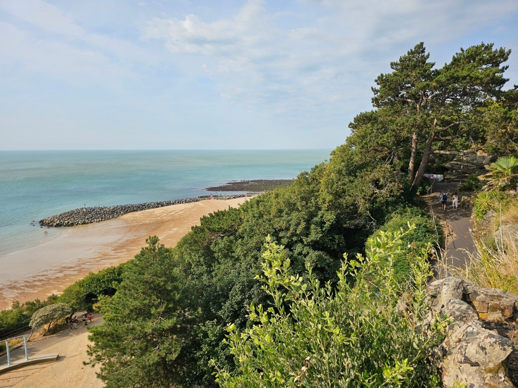 View of the sea from the Zig Zag Path in Folkestone