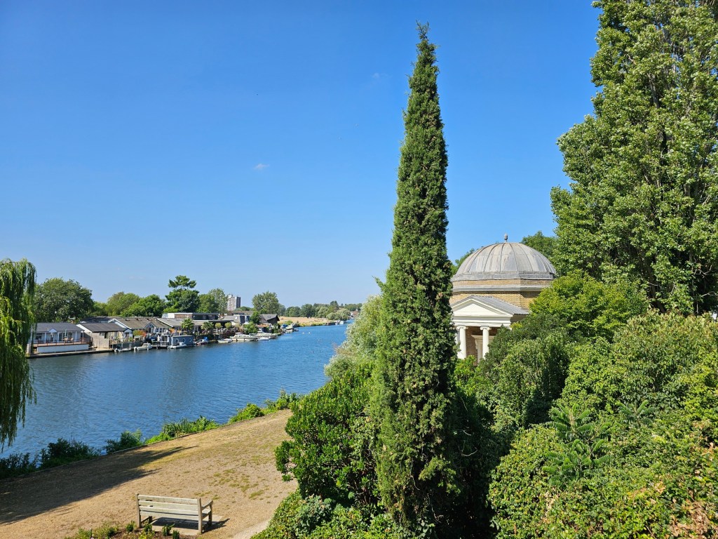 The river Thames in west London, in summer weather