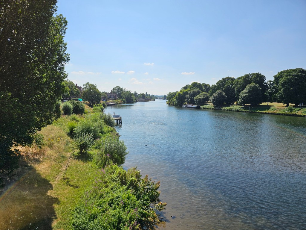 The river Thames in west London, in summer weather