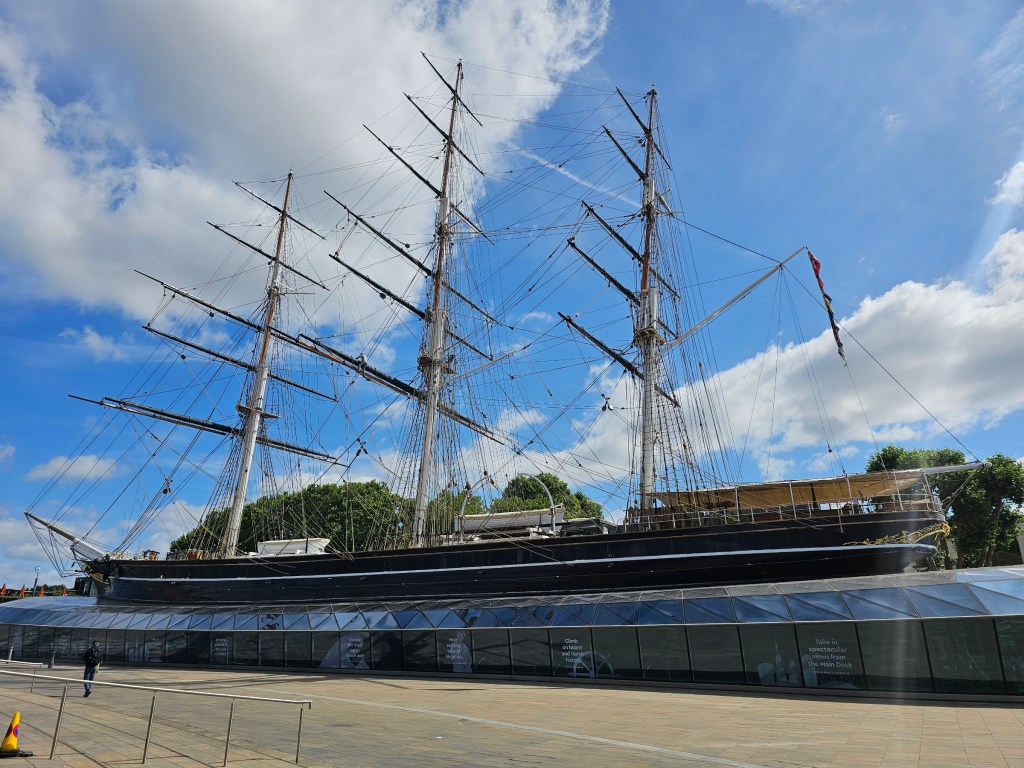 Cutty Sark, Greenwich, London, in the summer.