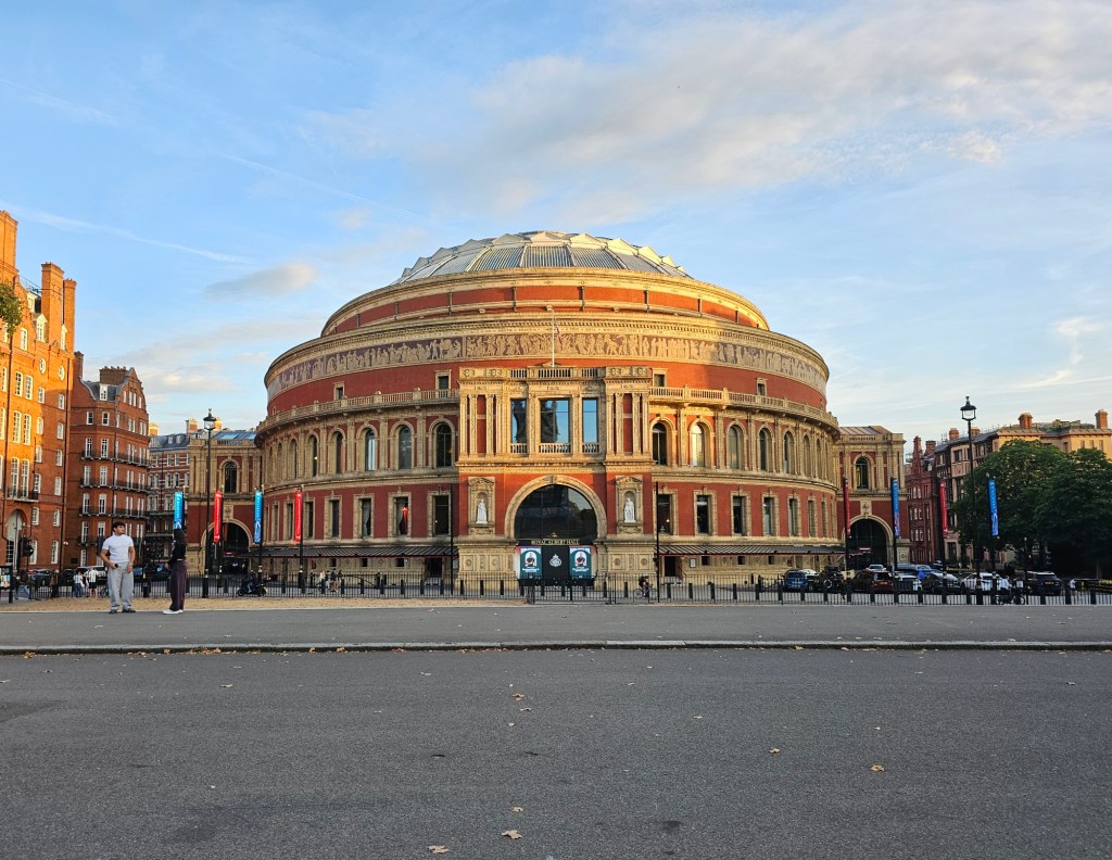 Royal Albert Hall, London, at golden hour