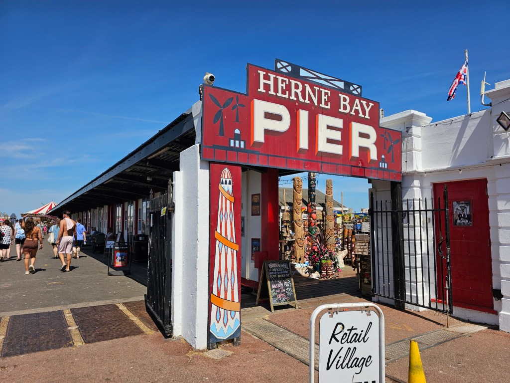 The shops on Herne Bay pier