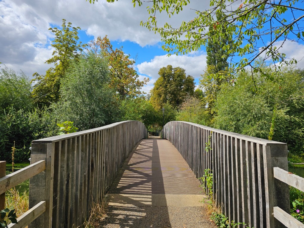 A bridge over a pond in Oxford