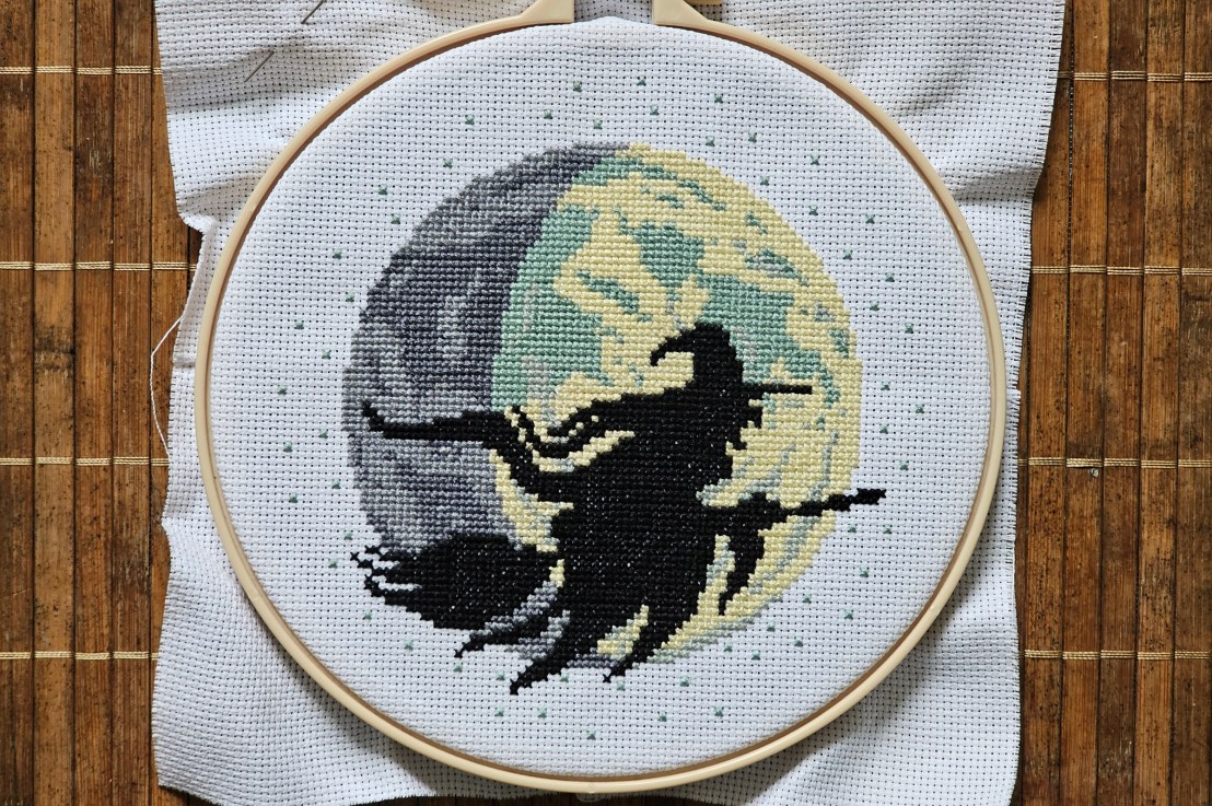 DIY Cross Stitch Set – Witch – Halloween&nbsp;Crafts