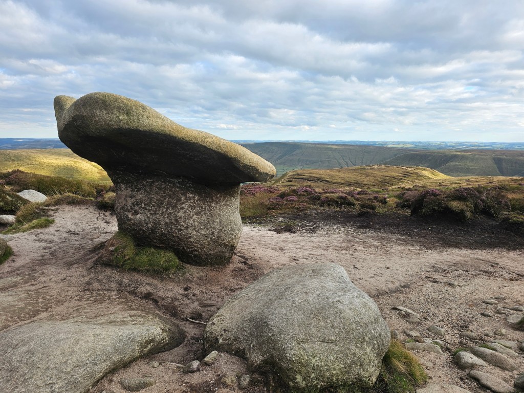 Woolpacks rock formations between Grindslow Knoll and Kinder Scout
