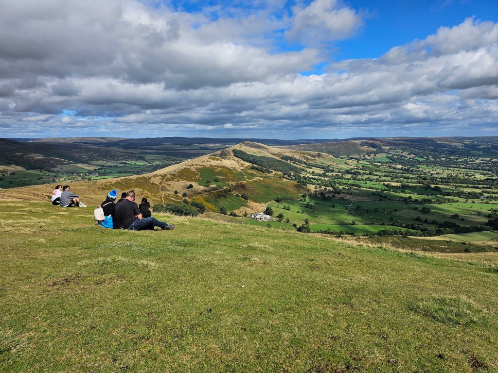 The ridge of Mam Tor - Back Tor - Lose Hill in Peak District.
