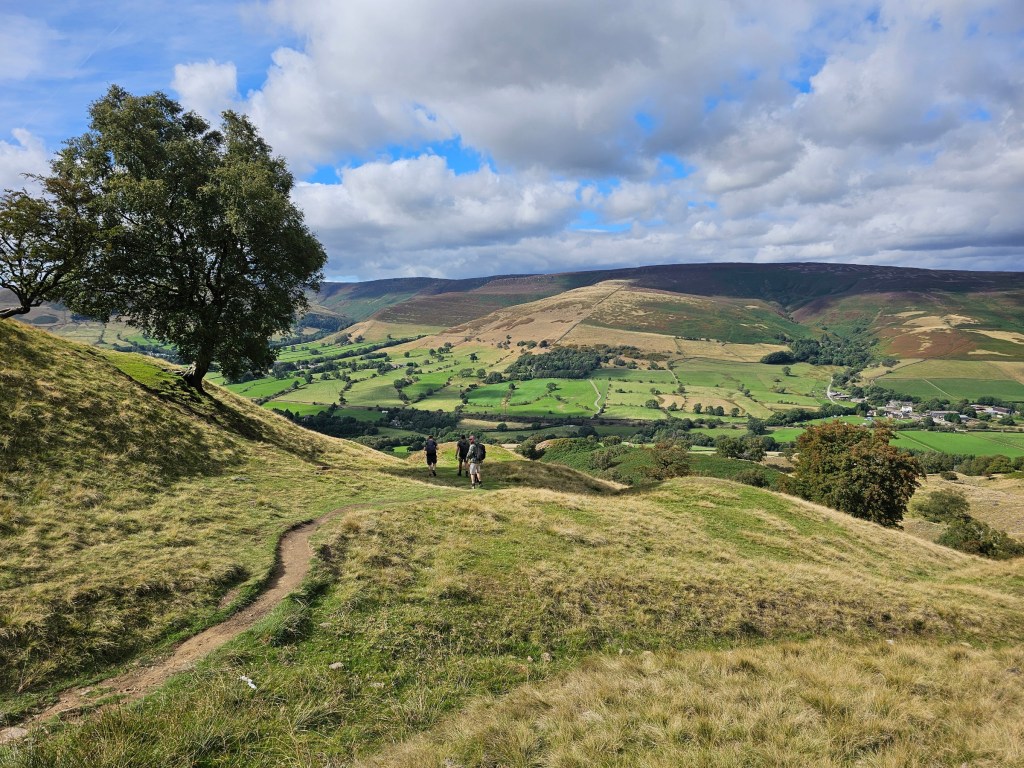 Path on the descent from Mam Tor to Edale