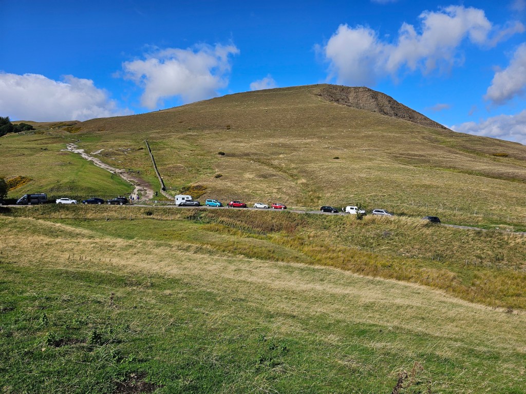 Mam Tor seen from Winnats Pass.